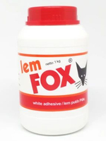 Lem Putih FOX Botol 1 Kg Lem Kayu PVC
