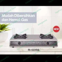 RINNAI Kompor Gas Stainless Top : RI522SS