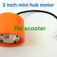 3 inch mini brushless gearless dc wheel hub motor for scooter hub motor of integrated one-wheel motor phub-107