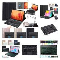 Magnetic Slim Case For Samsung Galaxy Tab S6 10.5 2019 T860 T865 SM-T865 tablet Bluetooth Backlight Touch Pad Keyboard cover
