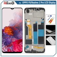 Original For OPPO F9/F9 Pro LCD Display Screen Touch Digitizer Assembly For OPPO Realme 2 Pro RMX1801/07 With Frame Replace