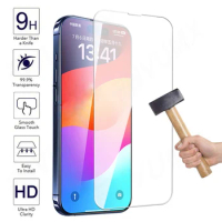 9H Anti-Burst Tempered Glass For Apple iPhone 15 14 Plus 13 12 mini 11 Pro Screen Protector iPhone X XR XS Max Protective Film