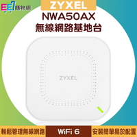 ZYXEL 合勤 NWA50AX WiFi 6 雙頻 NebulaFlex 無線網路基地台【APP下單最高22%點數回饋】