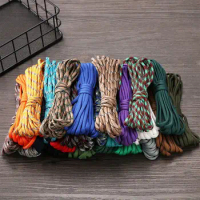 Outdoor Tool Diameter 4mm Hiking Camping Equipment Survival kit Parachute Cord Paracord Cord Rope Lanyard Tent Ropes