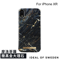 【iDeal Of Sweden】iPhone XR 6.1吋 北歐時尚瑞典流行手機殼(摩洛哥羅蘭黑金大理石)