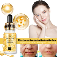24K Gold Anti-wrinkle Remover Brightening Skin Tone Hyaluronic Acid Moisturizing Essence Whiten Gold Skin Care