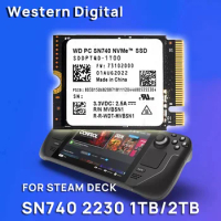 Western Digital SN740 2TB WD 1TB 2230 M.2 NVMe PCIe 4.0 SSD for Steam Deck Rog Ally GPD Surface Laptop Tablet Mini PC Computer