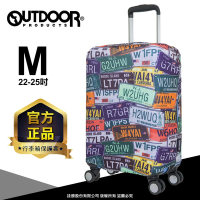 【OUTDOOR】行李箱保護套-車牌-M-ODS15B07MCP