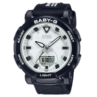 【CASIO 卡西歐】冬季極光夜光電子錶/紫面40mm(BGD-560WL-2)