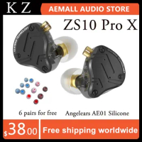 KZ ZS10 Pro X In Ear Wired Earphones Music Headphones HiFi Bass Monitor Earbuds Sport Headset