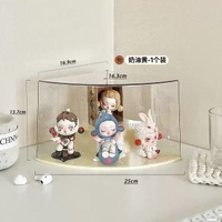 陽角展示架牆角手辦收納展示架泡泡瑪特展示盒公仔娃娃透明展示櫃