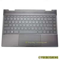 YUEBEISHENG New/org for HP Spectre x360 13-AE 13-ae007tu Palmrest US keyboard upper cover Touchpad 942040-001