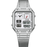 CITIZEN 星辰 80年代復古設計 方型電子腕錶 JG2120-65A