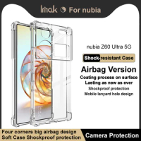 IMAK Airbag 360 Encircle Protect For ZTE Nubia Z60 Ultra 5G Clear Shockproof Soft Gel TPU Back Cover Case Crystal