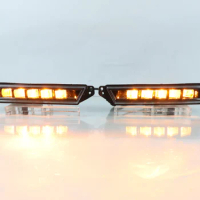 For Honda XRV Vezel HR-V 2022 2023 Car Driving Turn Signal Fog Lamp Headlight Auto Accessorie LED Daytime Running Light