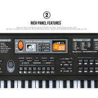 61 Keys Digital Music Electronic Keyboard for Key Board Electric Piano Children Gift
