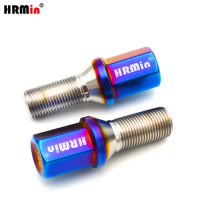 HRmin Extended 17mm Hex Cone Seat Gr.5 Titanium Alloy Automobile Vehicle Car Wheel Bolt for European