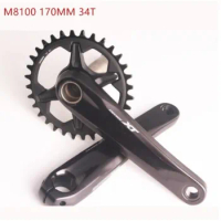 SHIMANO original M8100 1X12 speed 170/175mm crankset 32T 34T 36T MTB bike bicycle without BB bicycle accessories