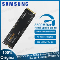 Samsung 970 EVO Plus M.2 NVMe SSD Nvme Pcie Internal solid-state Drive Inch laptop solid-state drive PC disk 250GB 500GB 1TB 2TB
