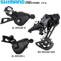 SHIMANO Deore M5100 2x11 Speed Groupset SL-M5100-R/L Shifter Lever Rear Derailleur for MTB Bike Original Bicycle Parts