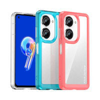 For Asus Zenfone 9 Case Asus Zenfone 9 Cover Shockproof Candy Silicone Soft TPU Back PC Protective Phone Cover Asus Zenfone 9