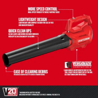 V20* Cordless Axial Leaf Blower (Tool Only) cordless blower