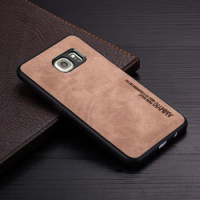 AMMYKI Fashion Silicone Case For Samsung galaxy Note 5 C7 C9 Pro S6 edge S7 edge Case leather For Samsung S6 S7 edge Plus case
