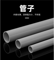 pvc給水管20 25 32 50mm塑料管魚缸空心配件加厚無縫大口徑