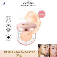 Dewha Double Dewy CC Cushion SPF 30+/PA+++ Foundation Makeup (Natural)