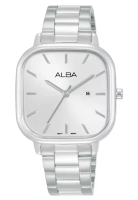 Alba Alba Jam Tangan Analog Wanita Silver White Dial Stainless Steel - AH7BZ5X1