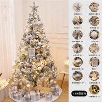 6FT Pre-lit Flocked Pop Up collapsible christmas tree with lights, artificial christmas tree decoration