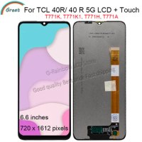6.6'' For TCL 40R LCD Display Touch Panel Screen Digitizer Assembly Replacement For TCL 40 R 5G LCD T771K T771K1 T771H T771A LCD