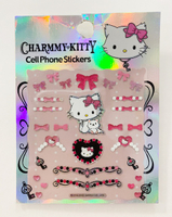 【震撼精品百貨】寵物貓_Charmmy Kitty~三麗鷗 寵物貓手機螢幕貼紙-小黑愛心#35921