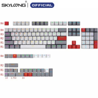 SKYLOONG PBT Keycaps 137 Keys Grey White Red OEM Key Cap For MAC ISO Cherry MX Switch GK61 Anne Pro 2 Mechanical Gaming Keyboard