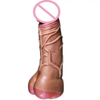 Super Realistic Cock Penis Enlarger Sleeve With Pussy Ass Vagina Men Women Masturbator Big Dildo For Couples Gay Sex Toys