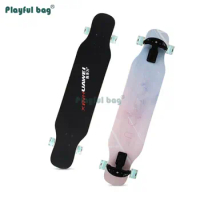 Playful Bag Long Skateboard for adult Doule rocker street board toys Flashing four-wheels longboard 106CM AMA25