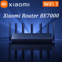 Xiaomi WiFi 7 Router BE7000 Signal Booster 2.4G&amp;5G Repeater Extend Gigabit Amplifier 160MHz 1GB Memory Tri-band Mesh Wifi Router