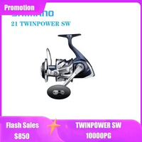 2021 NEW Original SHIMANO TWINPOWER SW Spinning Fishing Reels 5000HG 5000XG 6000HG 6000PG Saltwater Fishing Wheel Made in Japan