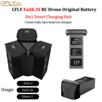 Original 11.4V 3100mAh Li-Po Battery 3-IN-1 Triple Multi Charger Charging Hub For CFly Faith 2 Faith 2S Pro RC Drone Spare Parts