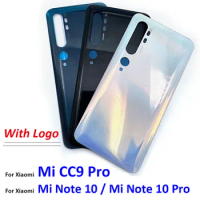 20PCS NEW Back Battery Cover Housing Case With Glue Replacement Repair Spare Parts For Xiaomi Mi Note 10 / Note 10 Pro / CC9 Pro