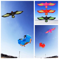Free Shipping 360cm Eagle kites flying for adults kites line professional kite Outdoor toys Gel blaster girouette Air bounce fun