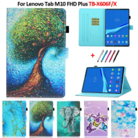 For Lenovo Tab M10 Plus Case 10 3 Elephant Tree Butterfly Leather Case Funda For Lenovo M10 FHD Plus TB X606x X606f 10.3 Cover