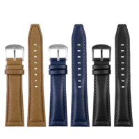 For Lon-gines L3.811.4 Genuine Leather Watch Band Male Pioneer L3.821.4 Strap Cowhide Quick Release Watch Chain 21mm 22mm