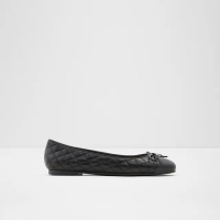 【ALDO】BRAYLYNN-菱格紋芭蕾舞平底鞋-女鞋(黑色)