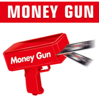 Money Shooter Guns Toy Electric Funny Banknote Guns Toys Money Bill Dispenser Cash Spray Cannon Toy Party Supplies