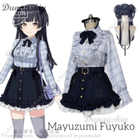 Mayuzumi Fuyuko THE IDOLM Cos STER SHINY COLORS Anime Game Halloween Party Costume Cosplay Wig Mayuz