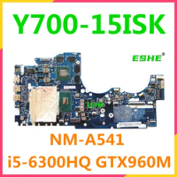BY511 NM-A541 For Lenovo Y700-15 Y700-15ISK Laptop motherboard with i5-6300HQ i7-6700HQ CPU GTX960M 2G/4G GPU DDR4 100% test
