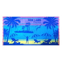 ผ้าเช็ดตัว Frolina รุ่น Beach  ขนาด 34x64 นิ้ว สี BE-07 Koh Larn