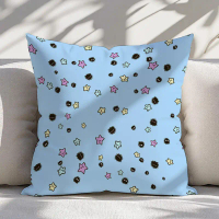 BZ- 1pc Soot Spirit Friends Blue Throw Pillow Cover, 16x16 18x18 20x20 Inches, Double-Sided Print Po