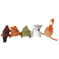 5 Pcs Toys for Children Australia Australia Animal Puppets Set Set Puzzle Kids+toys Australia Animal Playsets